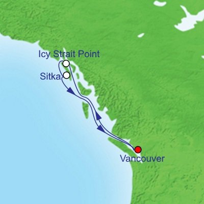 Vòng quanh Alaska trên du thuyền 5 sao Serenade of the Seas